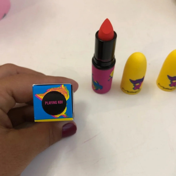 - MAC Lot of 2 Moon Masterpiece Powder Kiss Lipsticks Lunar New Year LE NIB - Picture 4 of 6